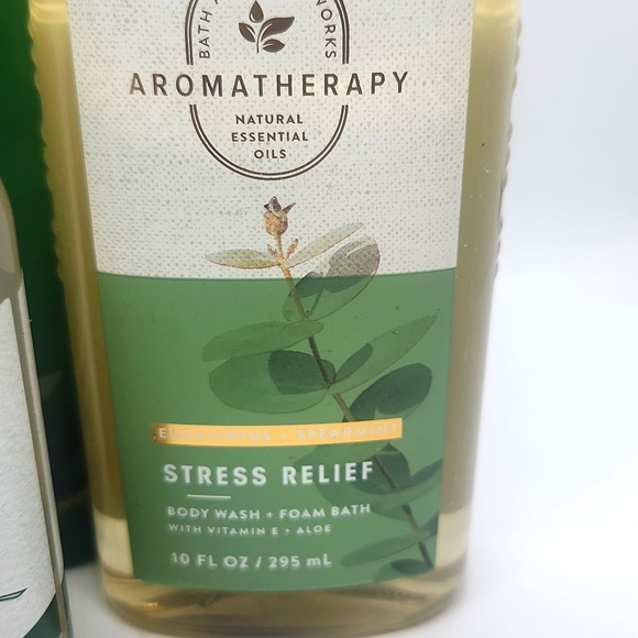 Bath and Body Works Aromatherapy Eucalyptus Spearmint Stress Relief 3 Pc Set New - Picture 4 of 8